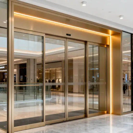 Электрические двери из алюминиевого сплава