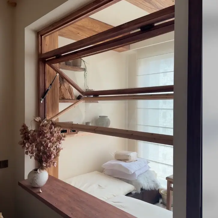 Окна из алюминиевого сплава с верхними петлями